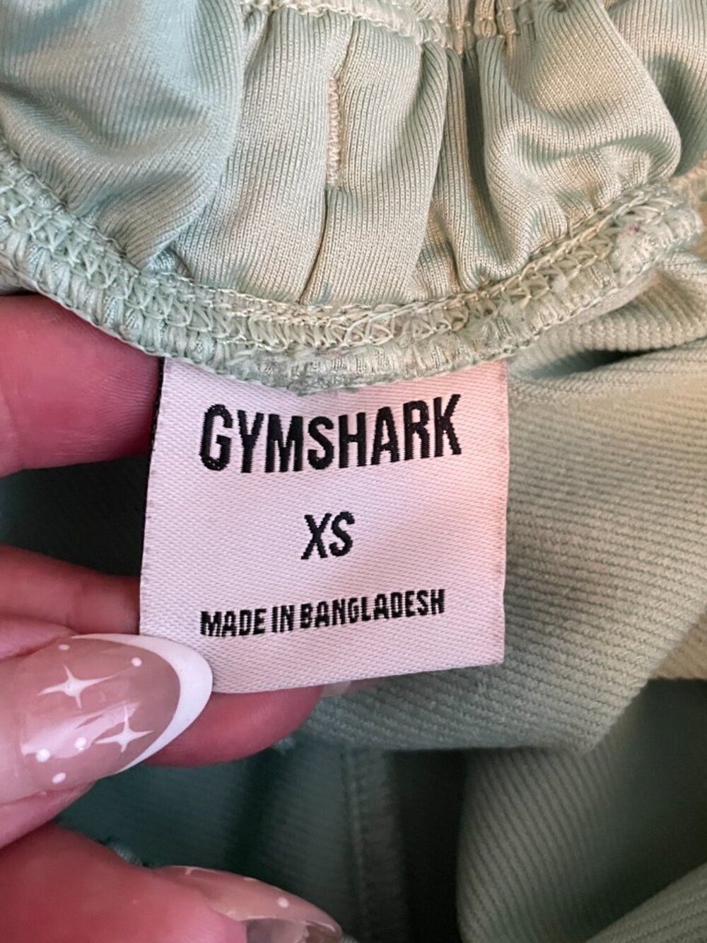 Gymshark Women XS Green Recess Shorts Snaps Pocket Drawstring Athleisure Workout - Picture 6 of 7